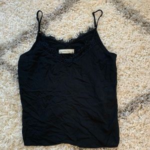 Black lace tank top